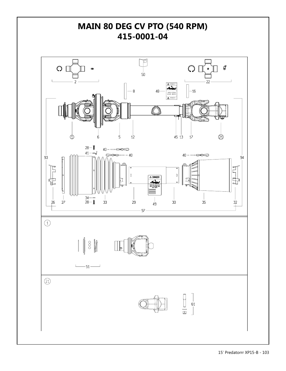 Modern AG 15' Predator - Bondioli User Manual | Page 103 / 111