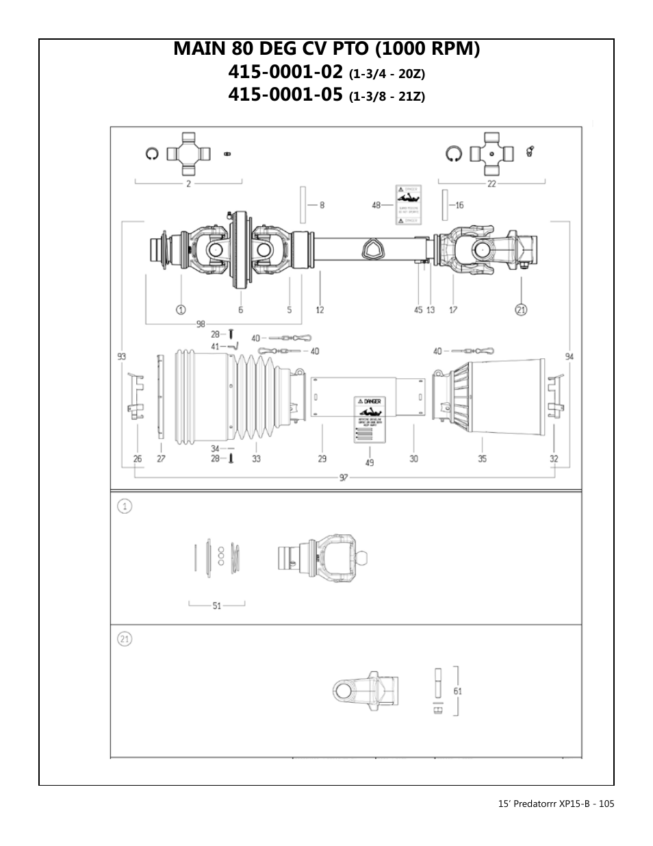 Modern AG 15' Predator - Bondioli User Manual | Page 105 / 111