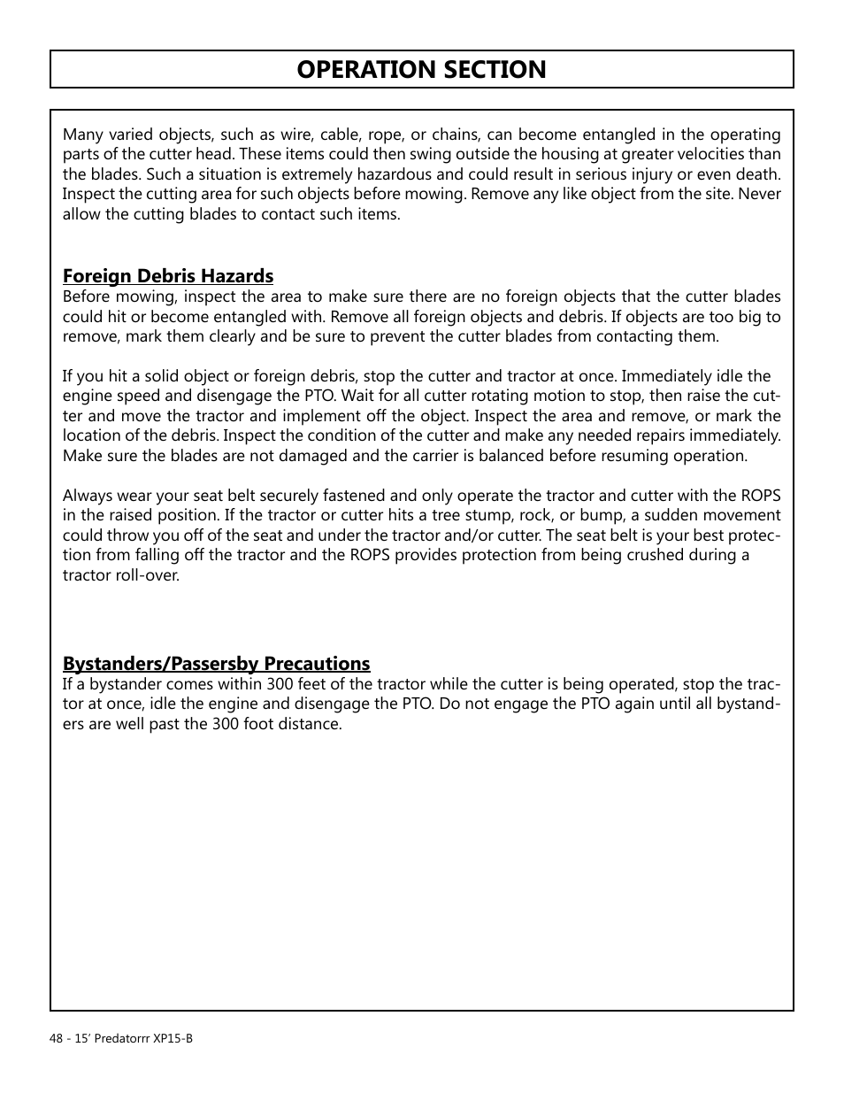 Modern AG 15' Predator - Bondioli User Manual | Page 48 / 111