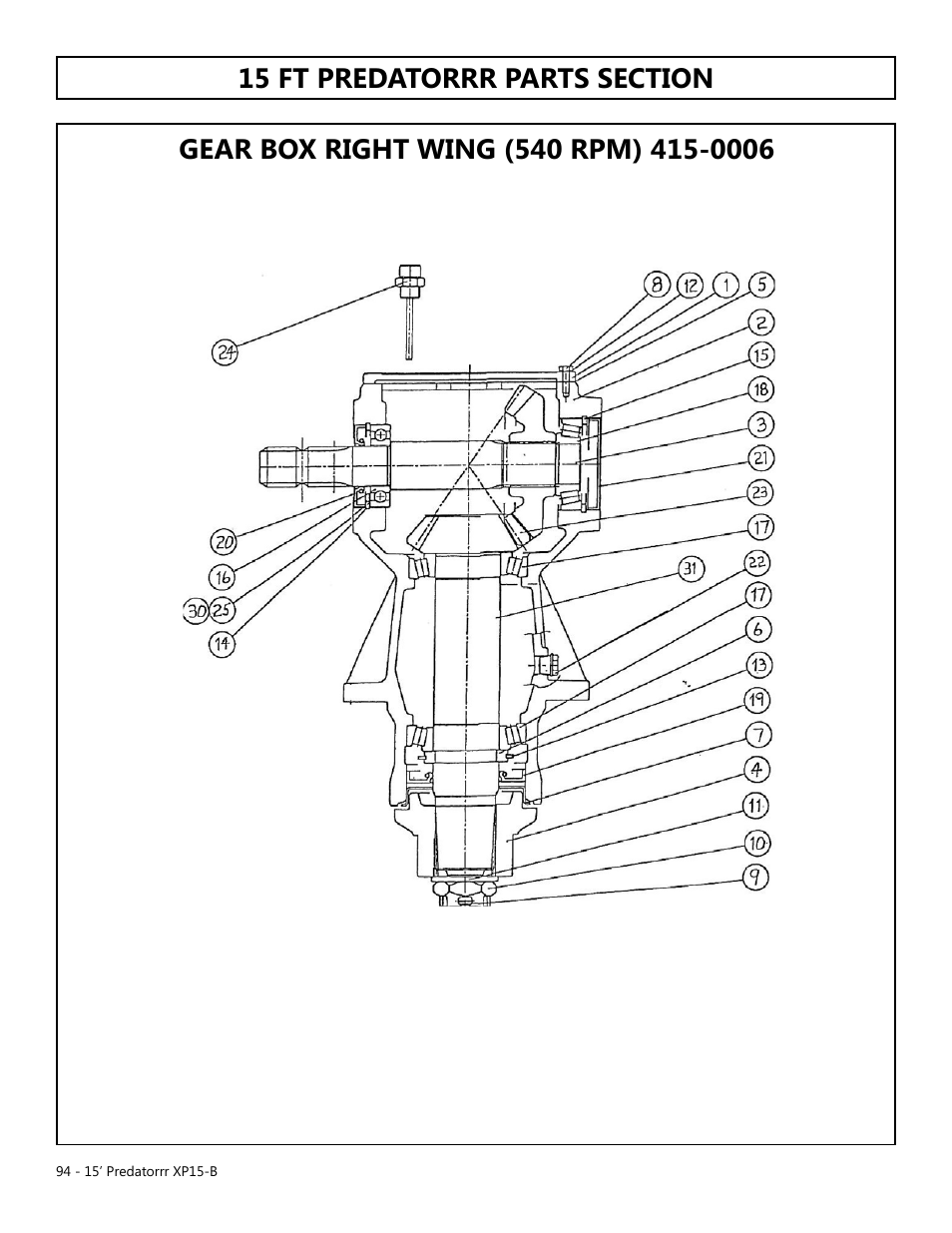 Modern AG 15' Predator - Bondioli User Manual | Page 94 / 111
