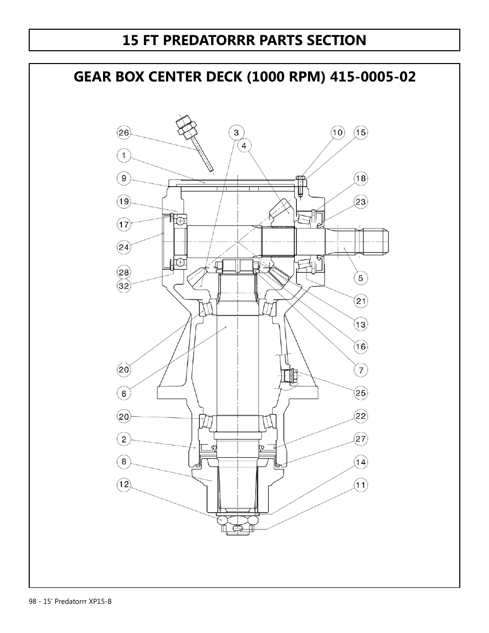 Modern AG 15' Predator - Bondioli User Manual | Page 98 / 111