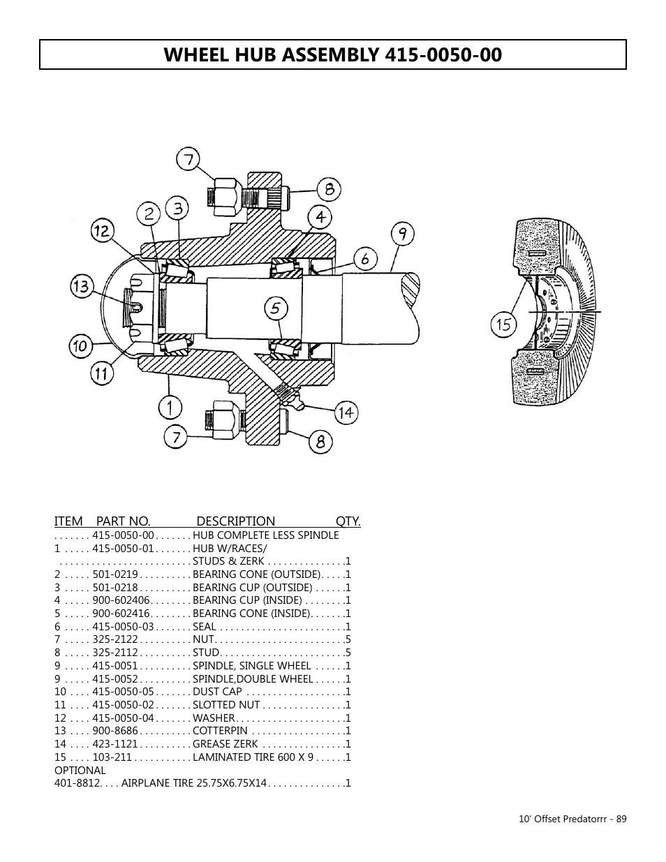 Modern AG 10' Offset Flex Predator User Manual | Page 89 / 101
