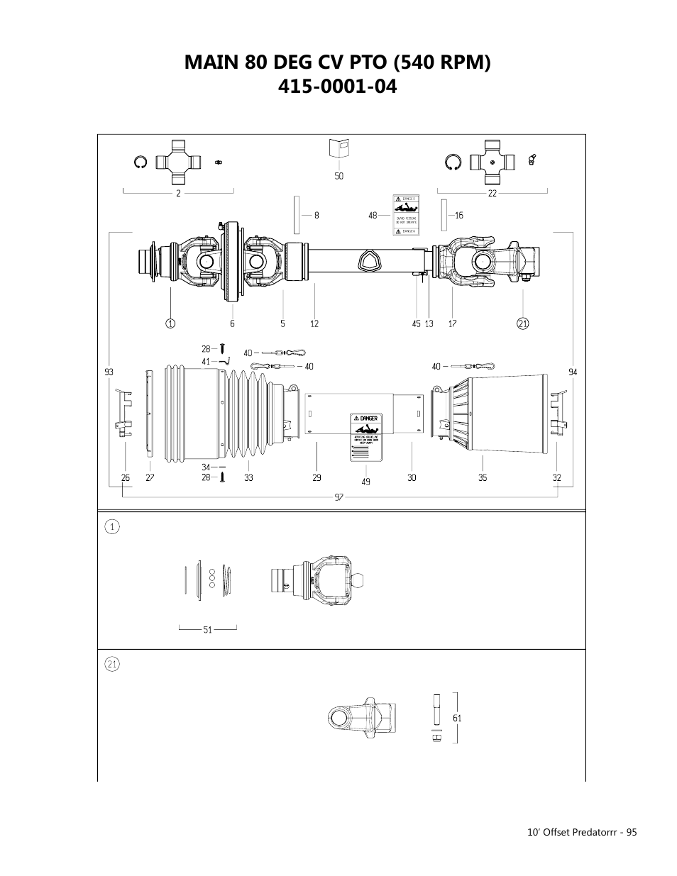 Modern AG 10' Offset Flex Predator User Manual | Page 95 / 101