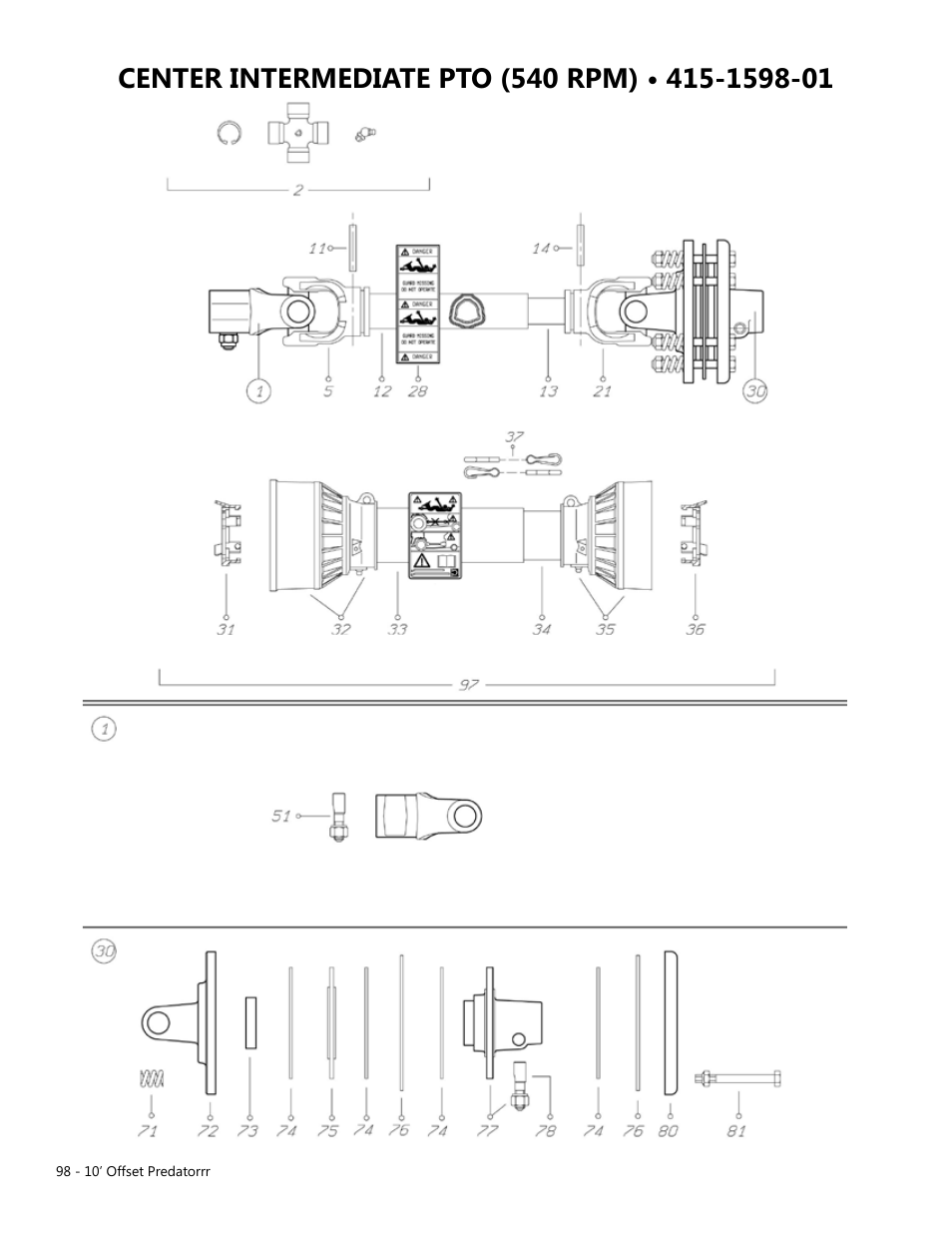 Modern AG 10' Offset Flex Predator User Manual | Page 98 / 101