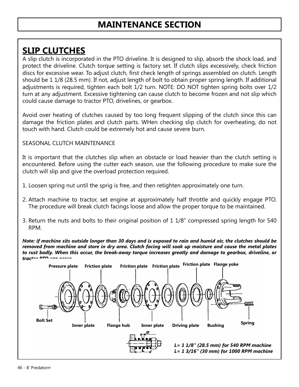 Modern AG 8' Predator User Manual | Page 46 / 74