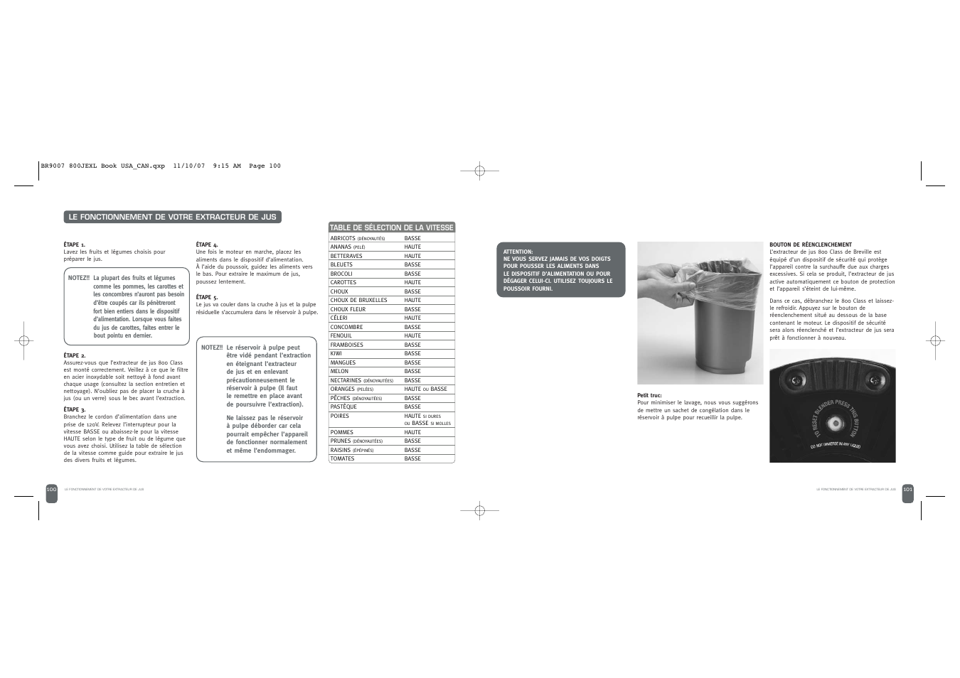 Breville ELITE 800JEXL /B User Manual | Page 51 / 66