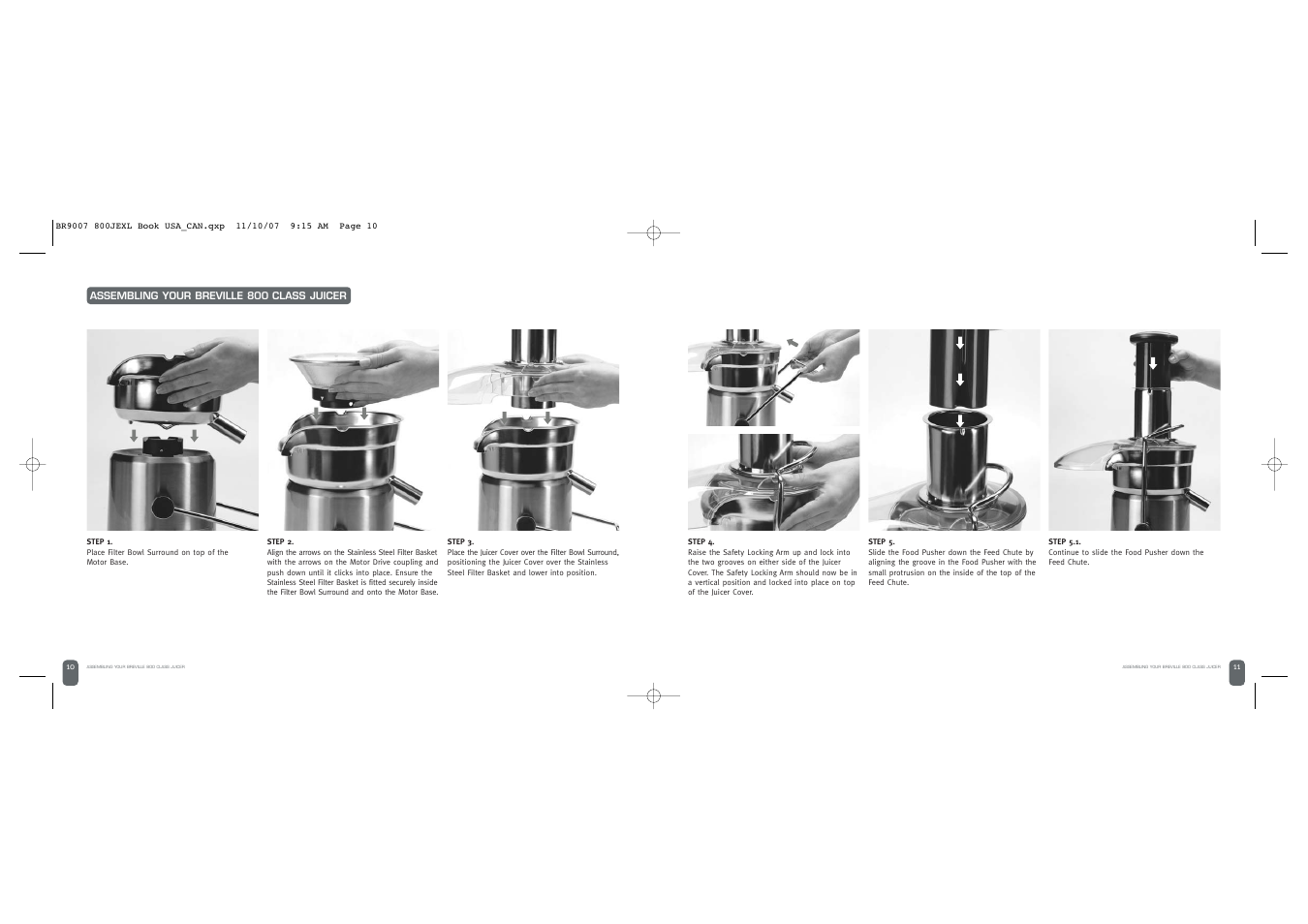 Breville ELITE 800JEXL /B User Manual | Page 6 / 66