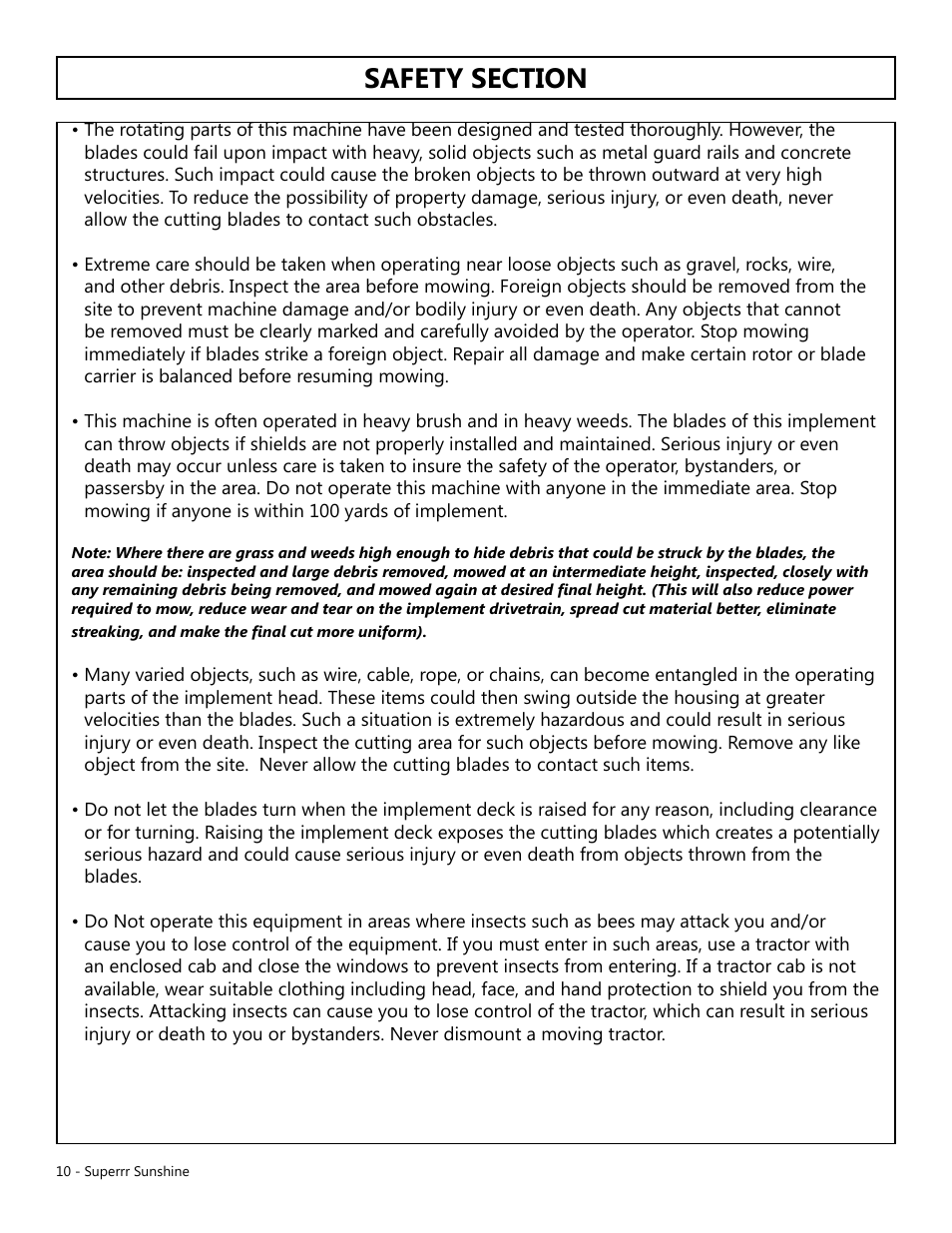 Modern AG Super Sunshine User Manual | Page 10 / 71