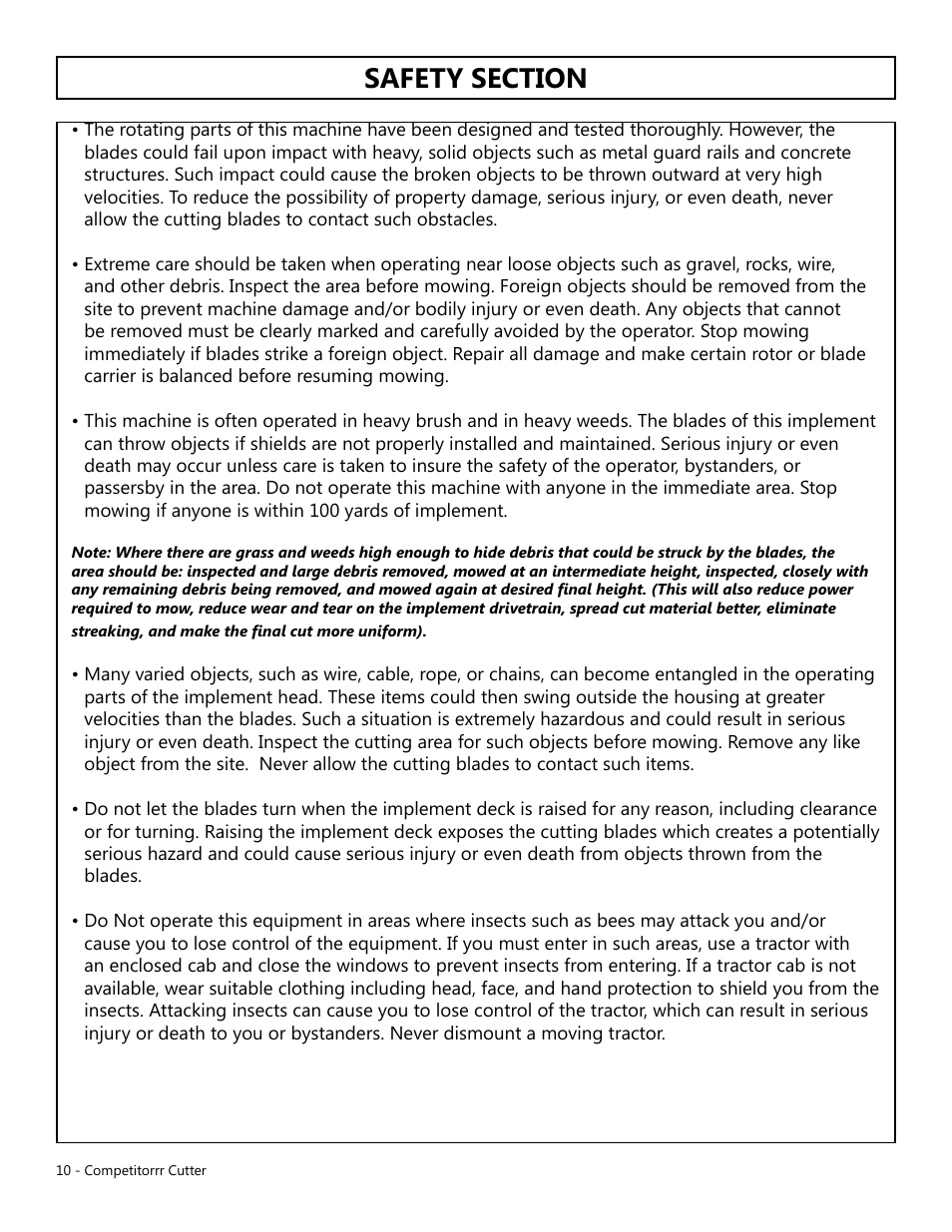 Modern AG Competitor User Manual | Page 10 / 69