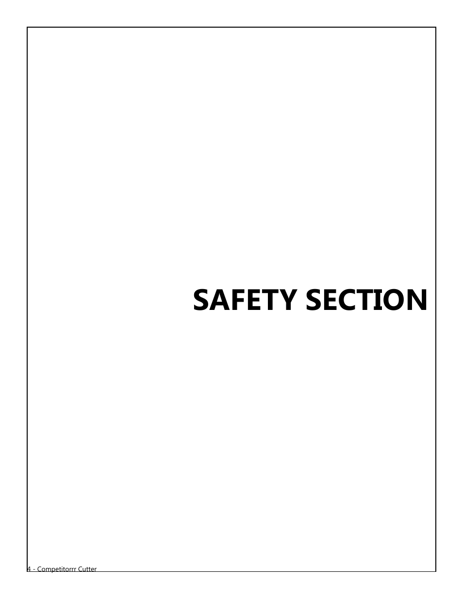 Modern AG Competitor User Manual | Page 4 / 69