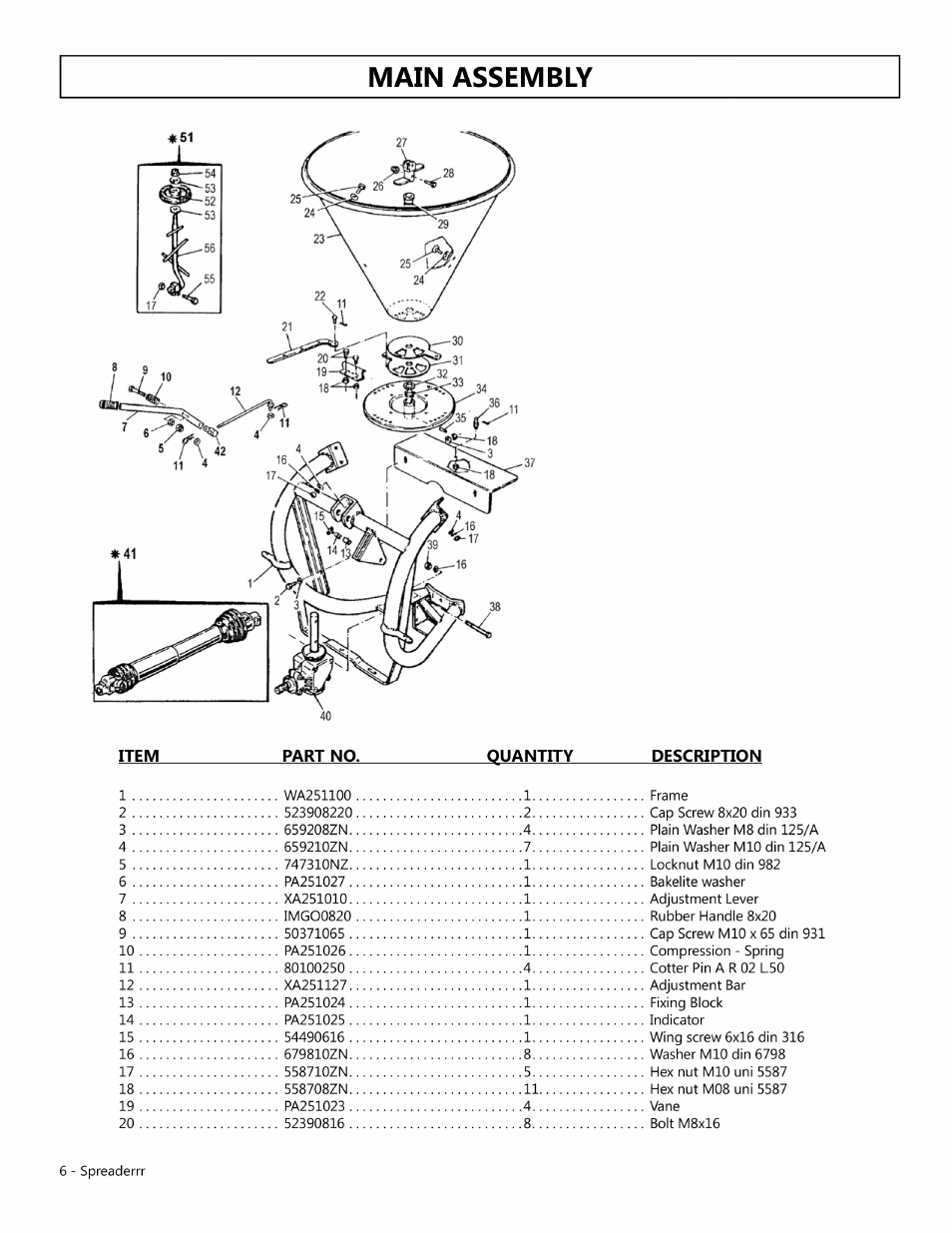 Modern AG Spreader User Manual | Page 6 / 9