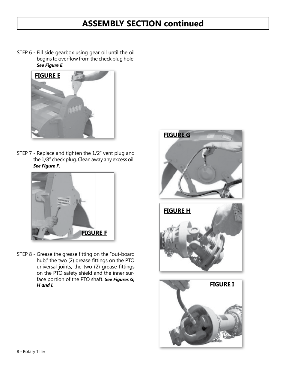 Modern AG Tiller User Manual | Page 8 / 20