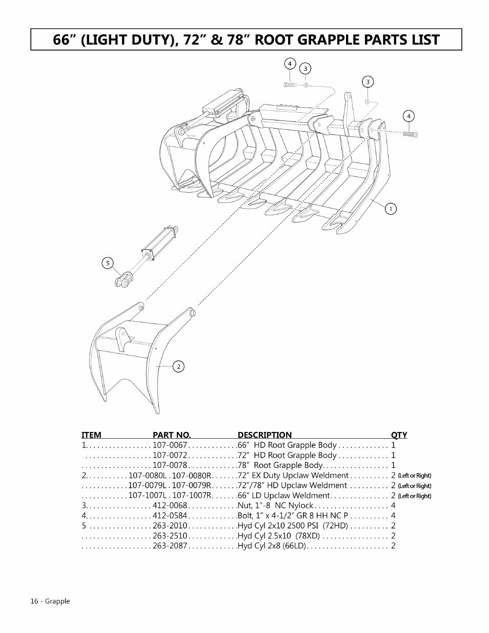 Modern AG Grapple User Manual | Page 16 / 20