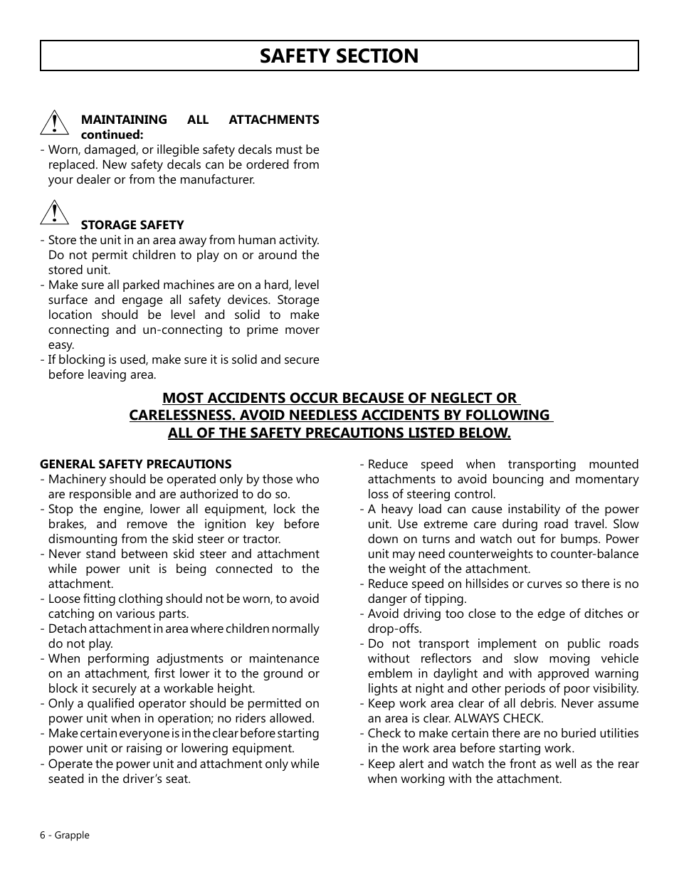 Modern AG Grapple User Manual | Page 6 / 20