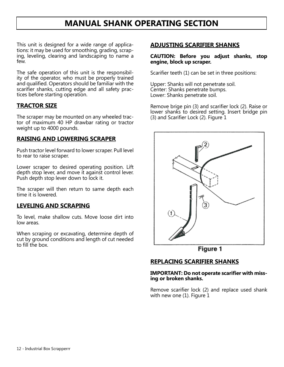 Modern AG Industrial Box Scraper User Manual | Page 12 / 15