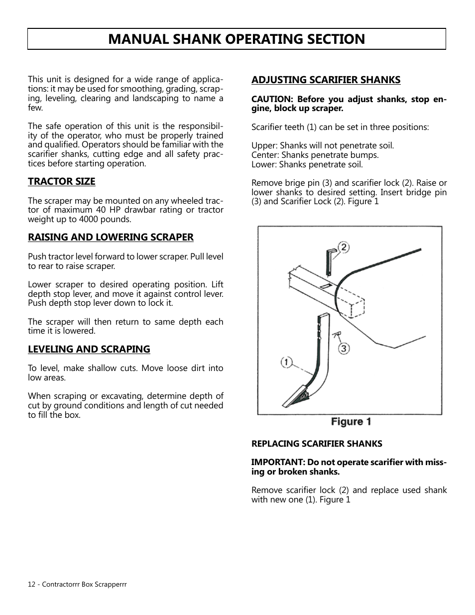 Modern AG Contractor Box Scraper User Manual | Page 12 / 15