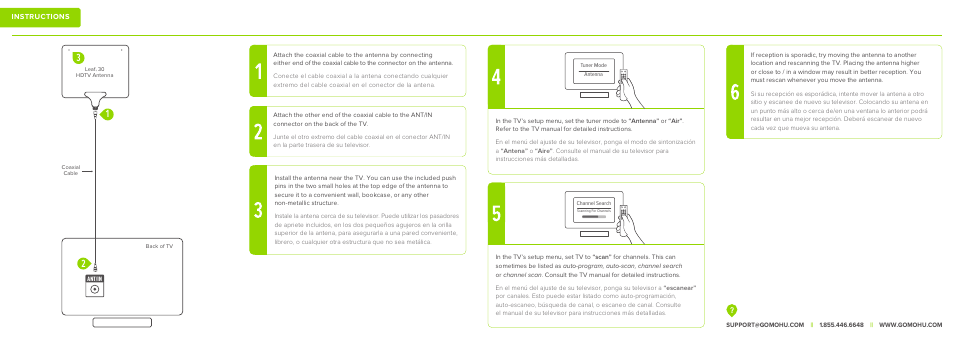 Mohu Leaf 30 Indoor HDTV Antenna User Manual | Page 2 / 2