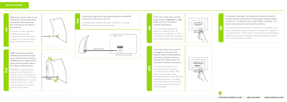 Mohu Curve 30 Indoor HDTV Antenna User Manual | Page 2 / 2