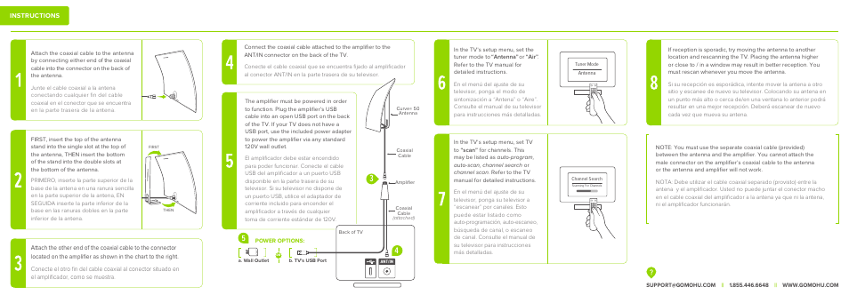 Mohu Curve 50 Indoor Amplified HDTV Antenna User Manual | Page 2 / 2
