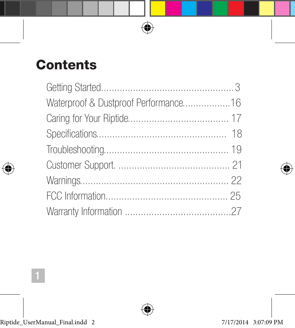 NUU Riptide User Manual | Page 2 / 32