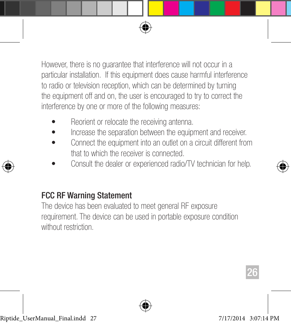 NUU Riptide User Manual | Page 27 / 32