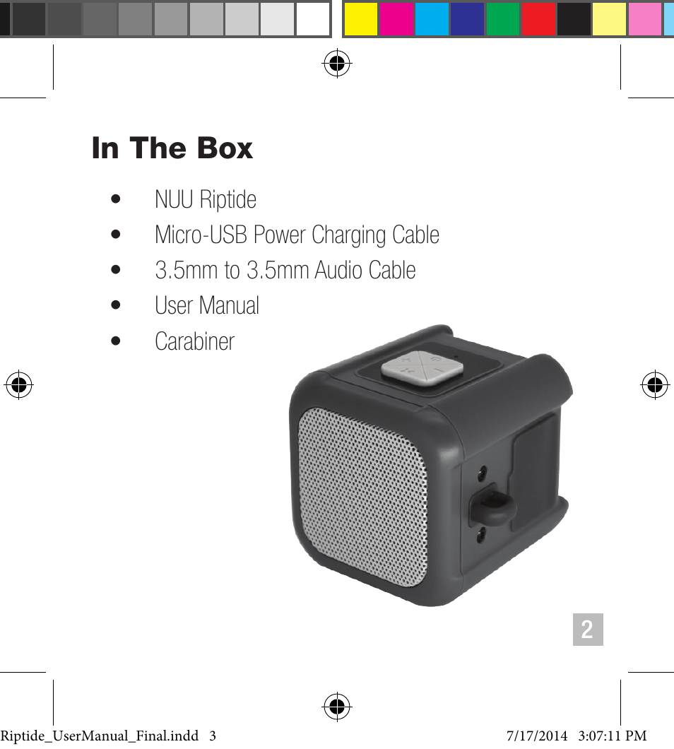 NUU Riptide User Manual | Page 3 / 32