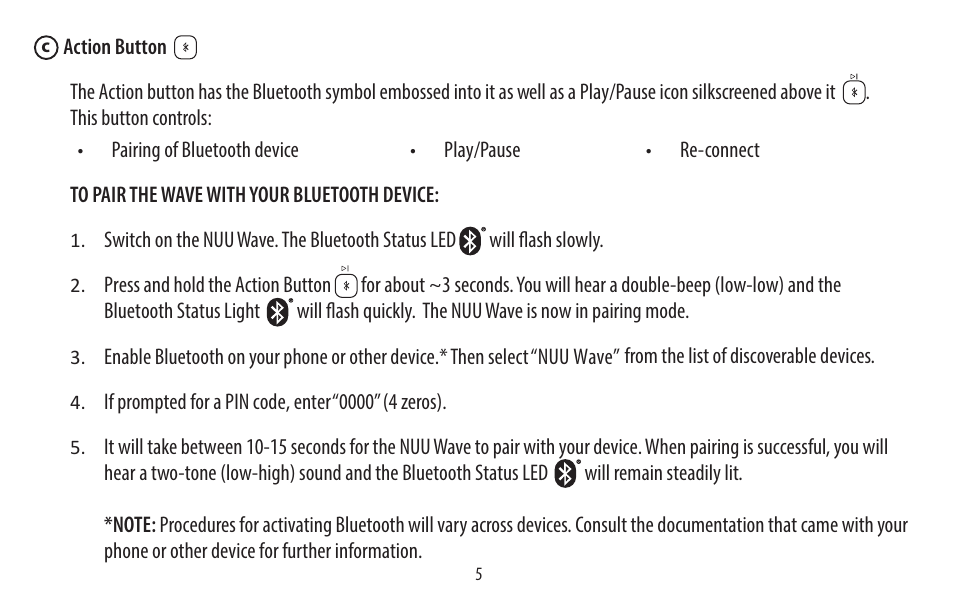 NUU Wake User Manual | Page 5 / 18