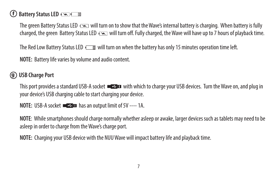 NUU Wake User Manual | Page 7 / 18