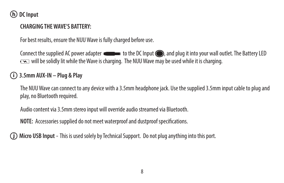 NUU Wake User Manual | Page 8 / 18