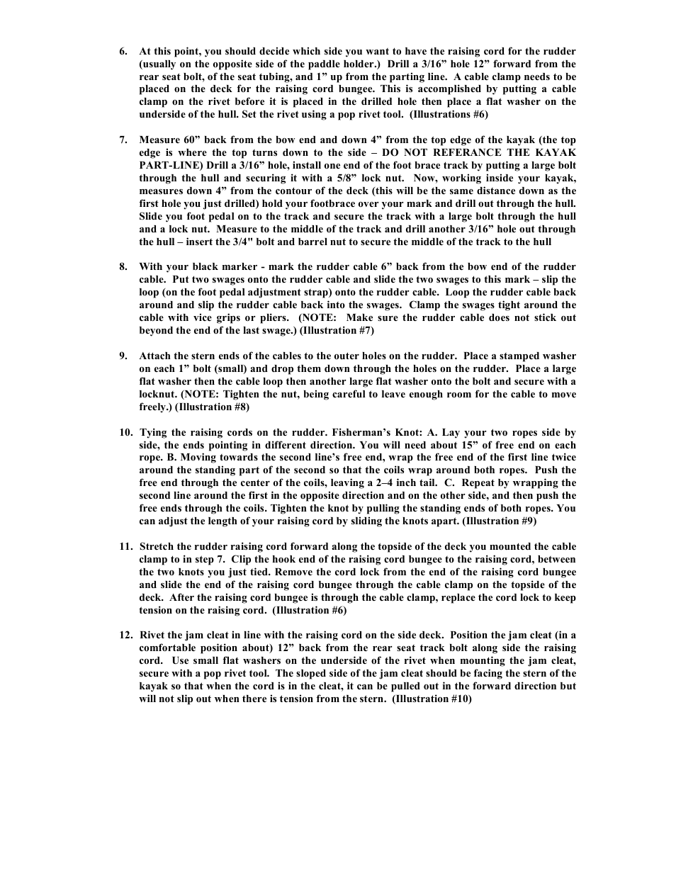 Old Town Loon 160T Rudder(Before 2000) User Manual | Page 2 / 4