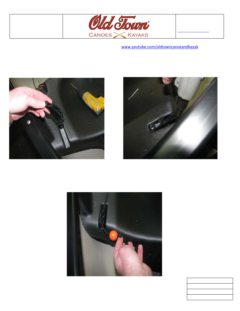 Saranac seat back kit instruction | Old Town Saranac Seatback Kit User Manual | Page 3 / 4