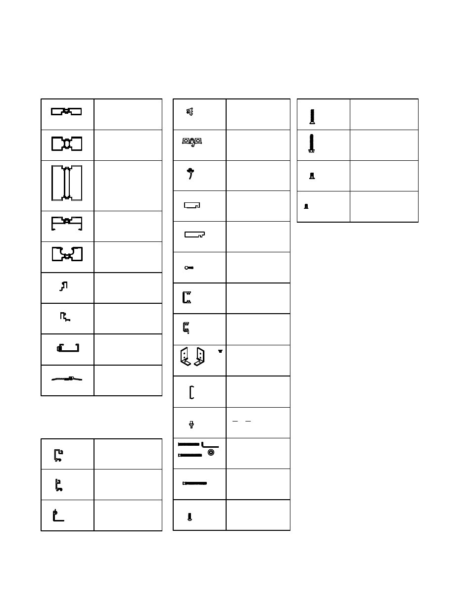 Pg21 parts list, Ad-375 thermal door, Door frame members | Parts list door members, Standard accessories | Oldcastle BuildingEnvelope AD-375 Thermal Entrance User Manual | Page 23 / 23