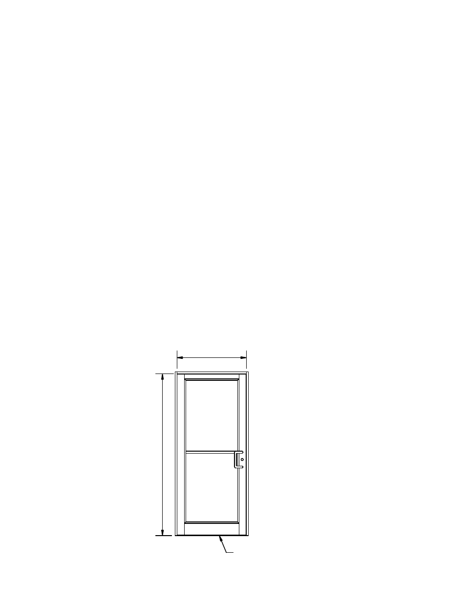 Pg04 install_gls size, Ad-375 thermal door | Oldcastle BuildingEnvelope AD-375 Thermal Entrance User Manual | Page 6 / 23