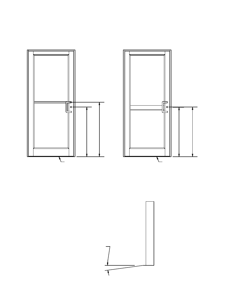 Pg05 install_hdw loc, Ad-375 thermal door | Oldcastle BuildingEnvelope AD-375 Thermal Entrance User Manual | Page 7 / 23