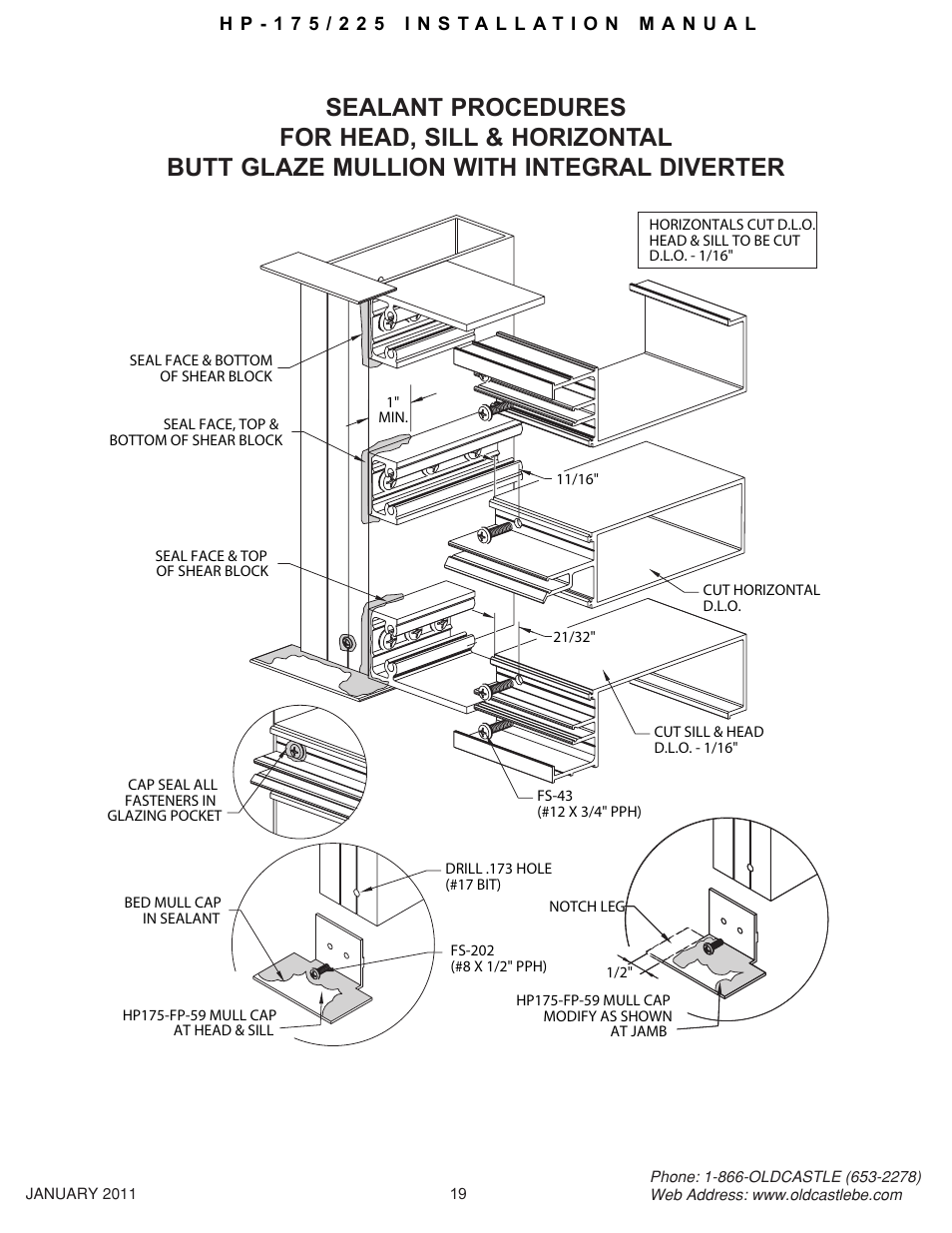Hp-175-225 19 | Oldcastle BuildingEnvelope HP-175 User Manual | Page 19 / 33