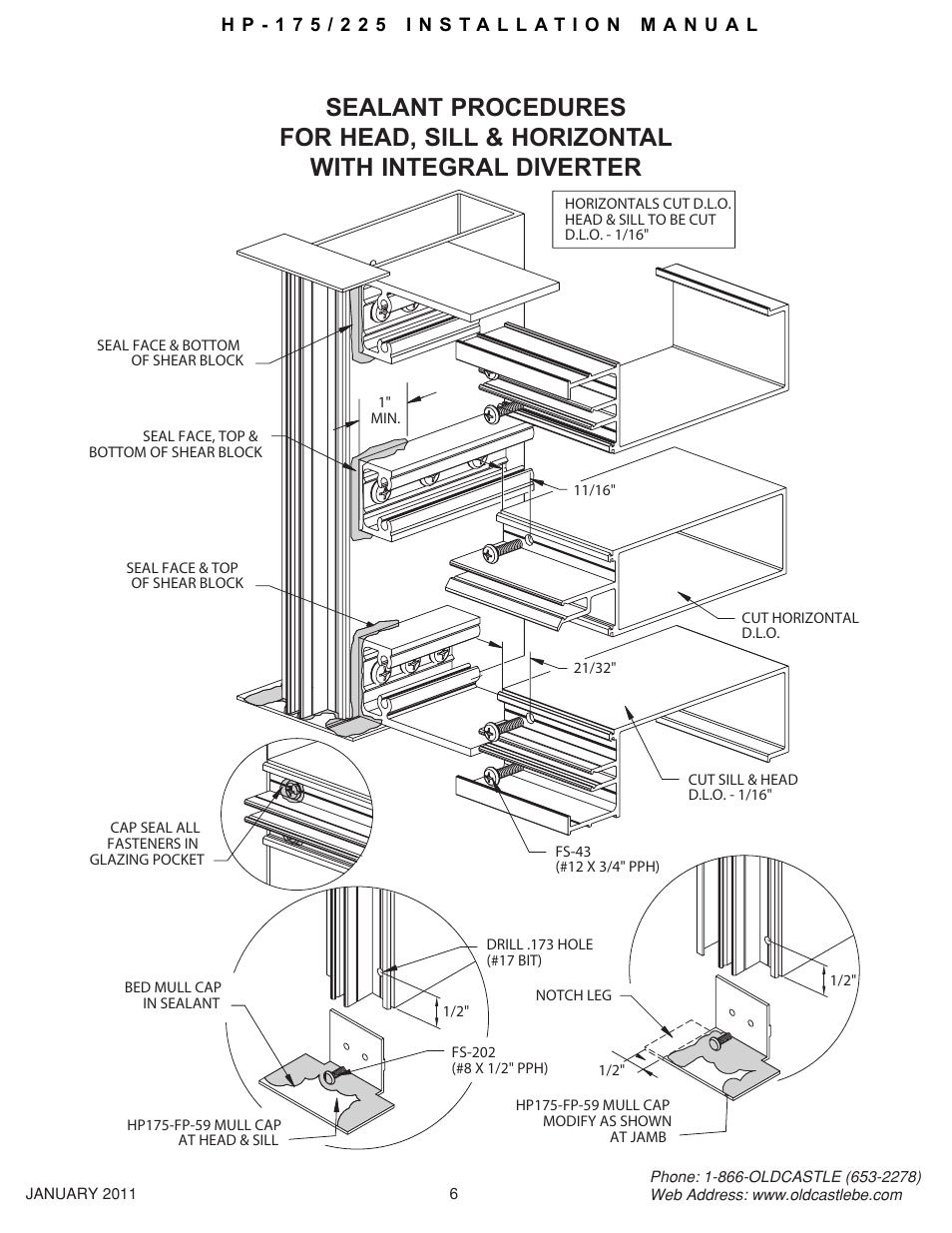 Hp-175-225 06 | Oldcastle BuildingEnvelope HP-175 User Manual | Page 6 / 33