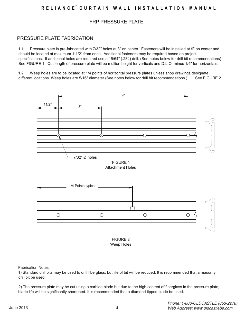 Pressure-plate-fabrication | Oldcastle BuildingEnvelope Reliance FRP User Manual | Page 5 / 9