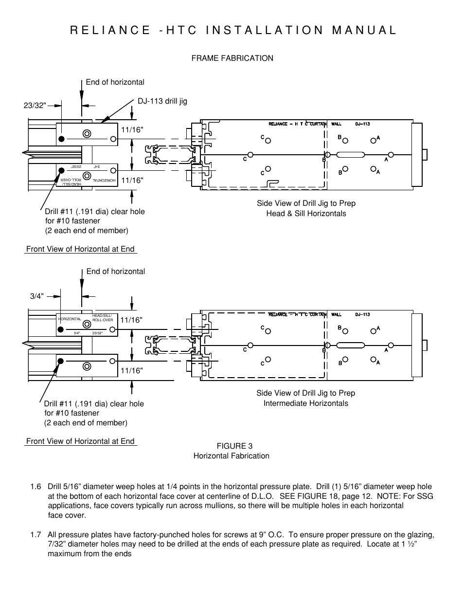 P08-horizontal-fabrication | Oldcastle BuildingEnvelope Reliance-HTC User Manual | Page 11 / 39