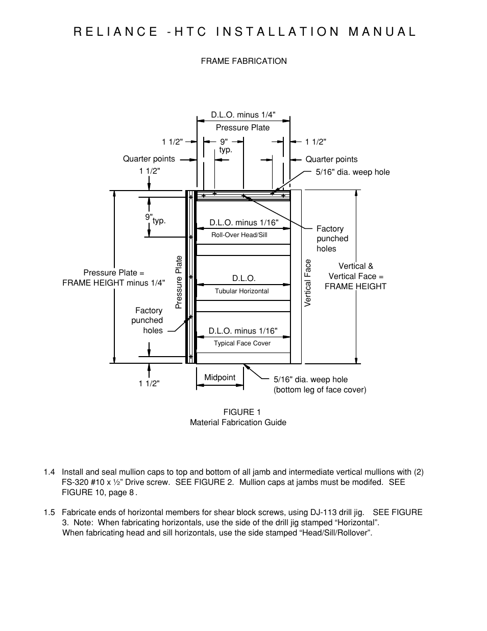 P06-material-fab-guide | Oldcastle BuildingEnvelope Reliance-HTC User Manual | Page 9 / 39