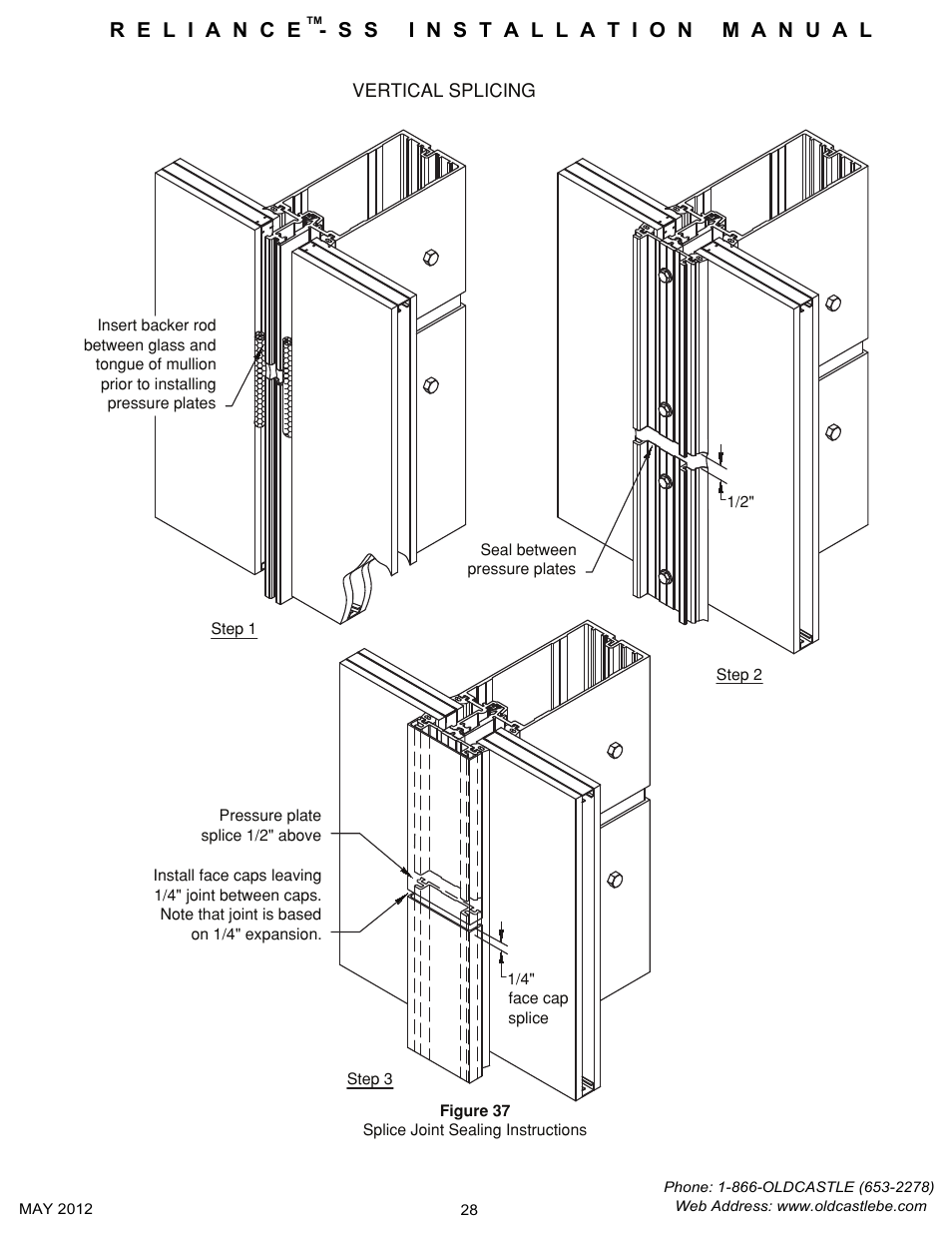 Vertical-splicing-sealing | Oldcastle BuildingEnvelope Reliance-SS User Manual | Page 31 / 47