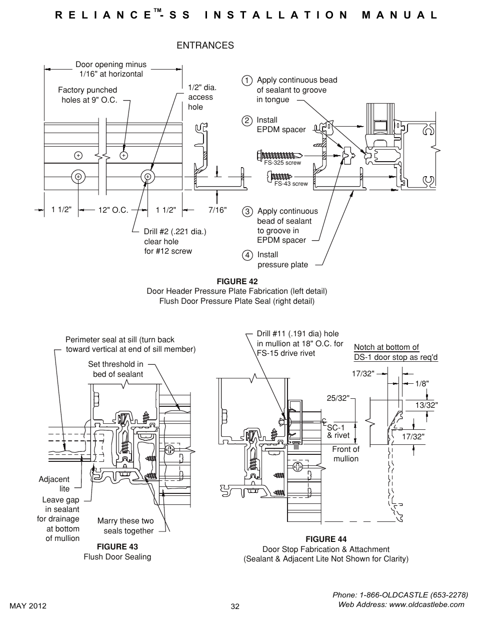 Door-flushpressplt-install | Oldcastle BuildingEnvelope Reliance-SS User Manual | Page 35 / 47