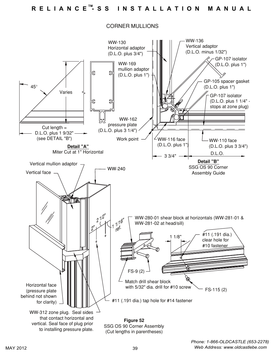 Corner-mullions-ssg | Oldcastle BuildingEnvelope Reliance-SS User Manual | Page 42 / 47