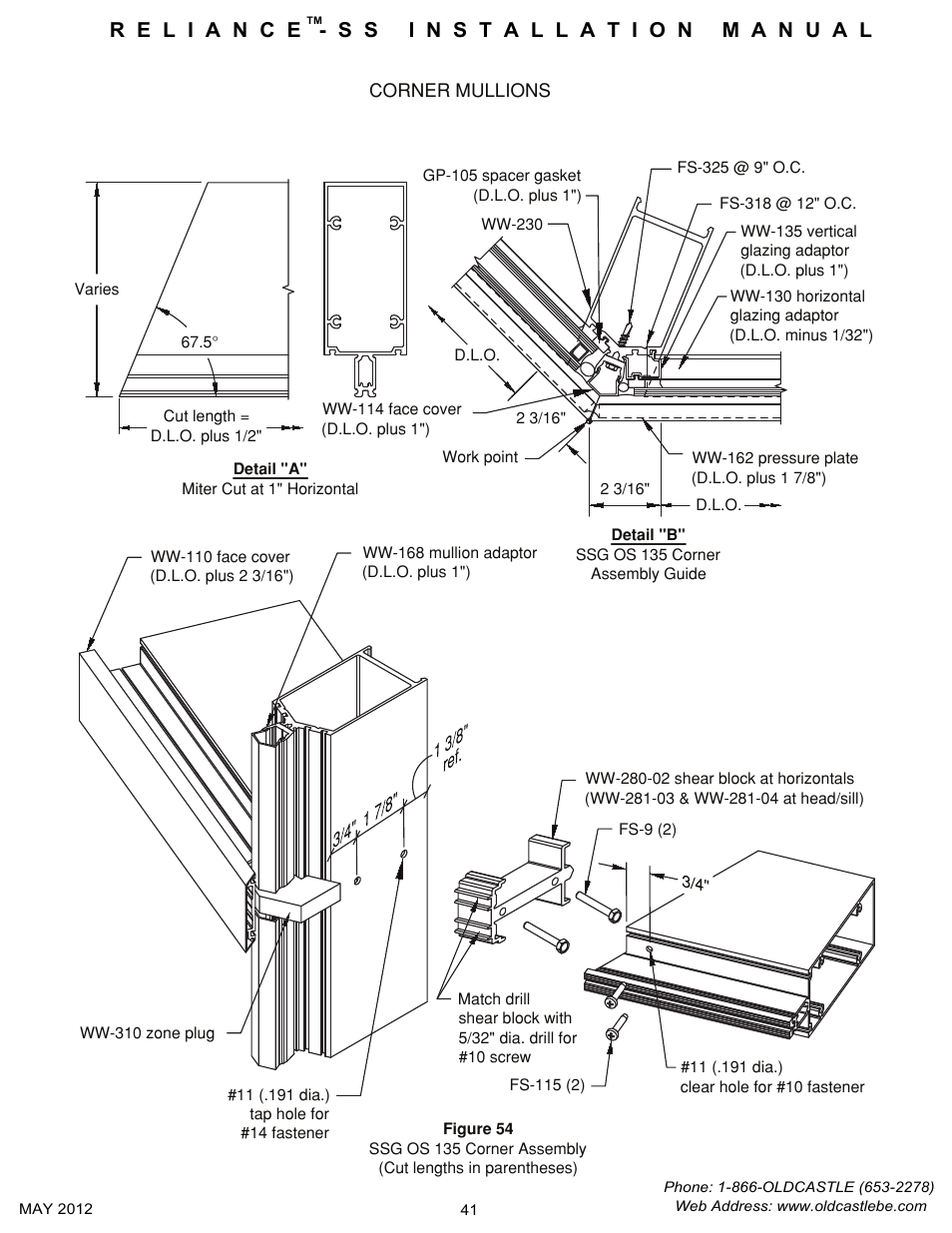 Corner-mullions-ssg | Oldcastle BuildingEnvelope Reliance-SS User Manual | Page 44 / 47