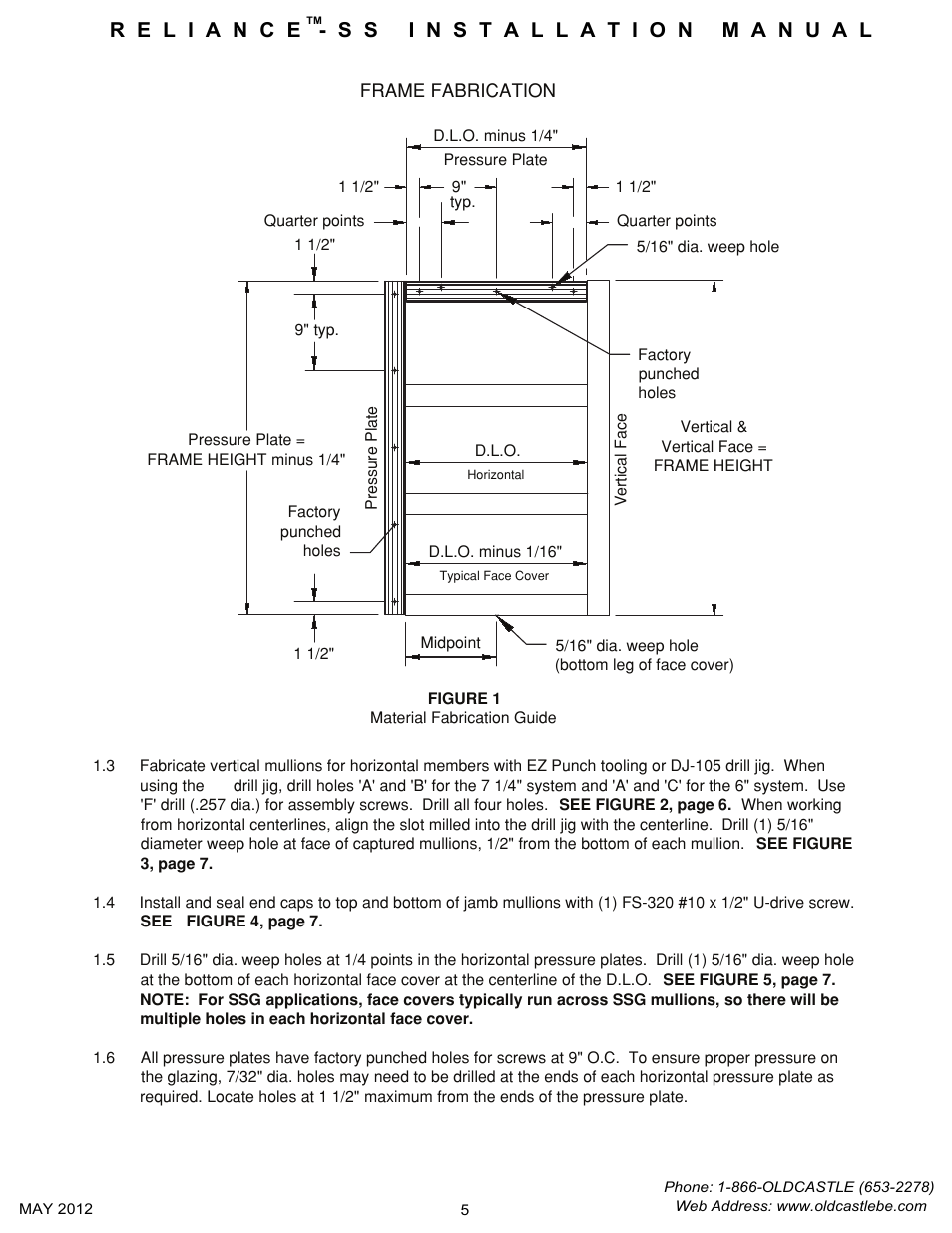 Material-fabrication-guide | Oldcastle BuildingEnvelope Reliance-SS User Manual | Page 8 / 47