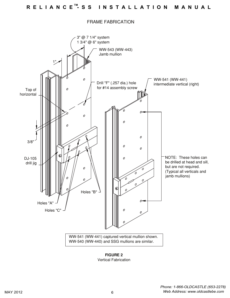 Vertical-fabrication | Oldcastle BuildingEnvelope Reliance-SS User Manual | Page 9 / 47