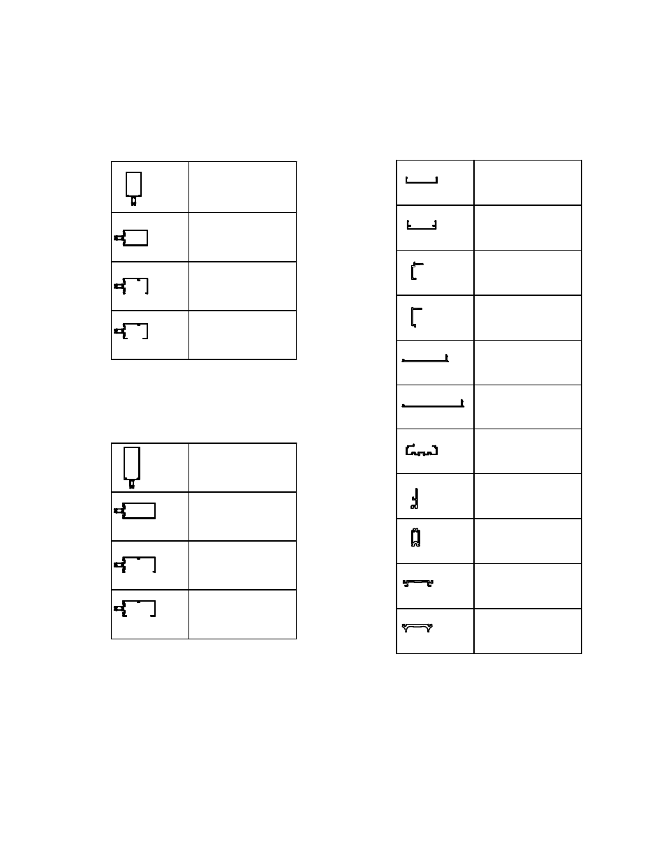 43 parts list, Type ii - parts list, 4" backmembers | 5 1/4" backmembers, Common extrusions | Oldcastle BuildingEnvelope Reliance-TC User Manual | Page 43 / 46