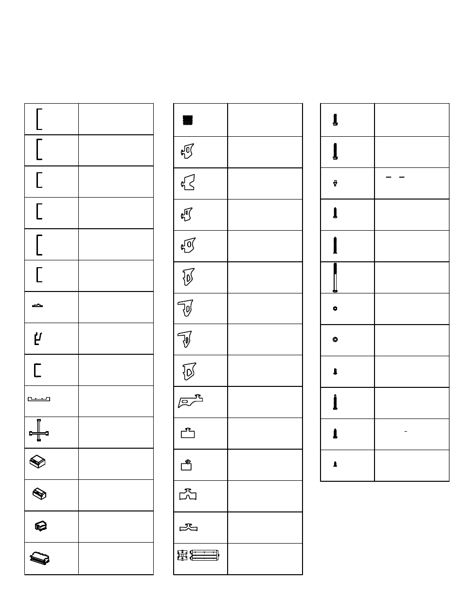 46 parts list, Standard accessories all system depths and infills | Oldcastle BuildingEnvelope Reliance-TC User Manual | Page 46 / 46