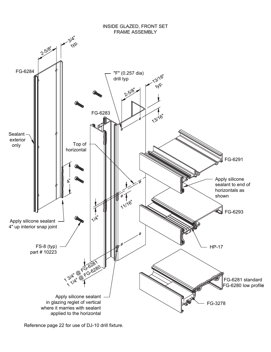 10_fs_frame_assembly_ig | Oldcastle BuildingEnvelope 6000 Series Thermal MultiPlane User Manual | Page 11 / 34