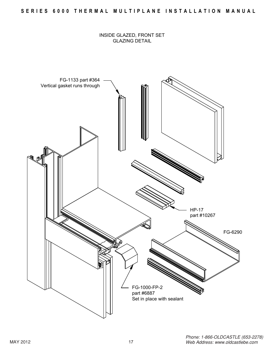 17_fs_glazing_detail_ig | Oldcastle BuildingEnvelope 6000 Series Thermal MultiPlane User Manual | Page 18 / 34