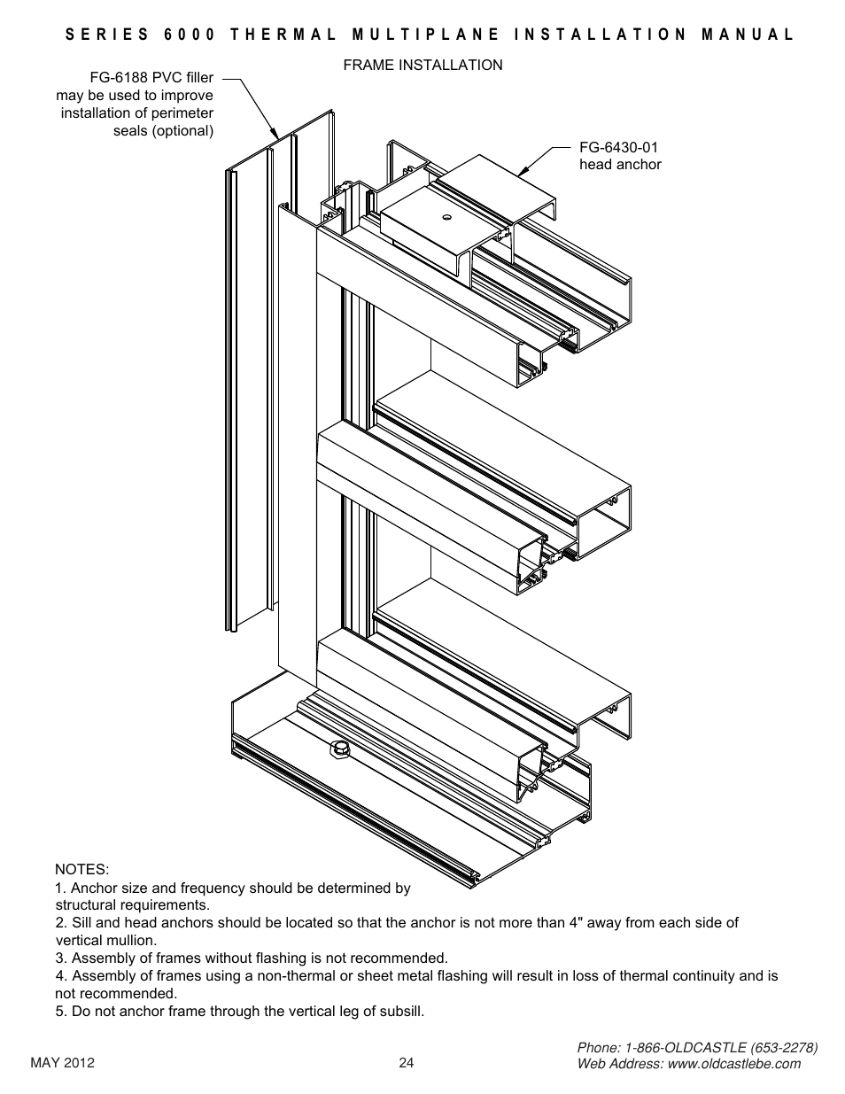 24_cs_frame_installation | Oldcastle BuildingEnvelope 6000 Series Thermal MultiPlane User Manual | Page 25 / 34